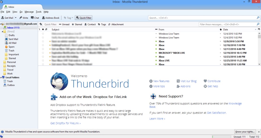 Thunderbird ( E Mail Programı )